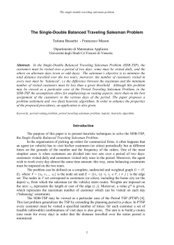 The Single-Double Balanced Traveling Salesman