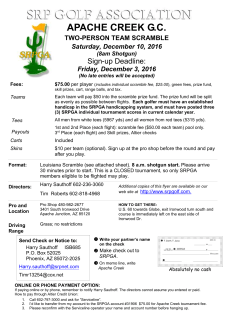 Club West Annual Scramble