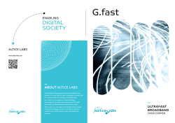G.fast - Altice Labs