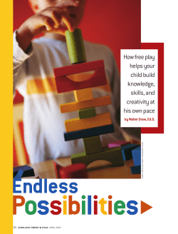 How free play helps your child build knowledge, skills, and creativity