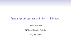 Fundamental Lemma and Hitchin Fibration