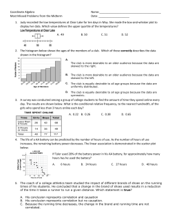 Coordinate Algebra Name: Most Missed Problems from the Midterm