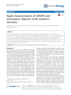 Rapid characterization of CRISPR-Cas9