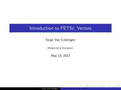 Introduction to PETSc: Vectors