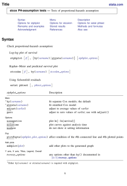 stcox PH-assumption tests