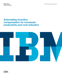 Automating incentive compensation for