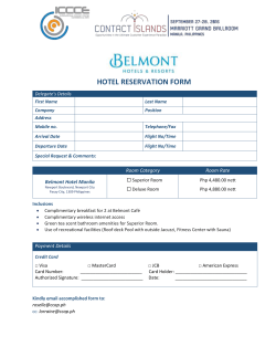 hotel reservation form