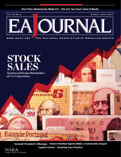 Farewell President`s Message &bull; Future Enrolled Agents Make a