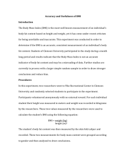 BMI Data Lab Report