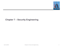 Security Engineering
