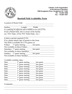 Basketball Court Availability Form