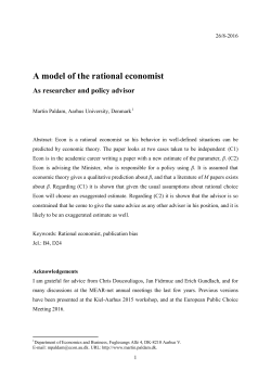 A model of the rational economist
