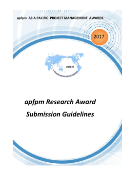 2017 Research Awards Submission Guideline