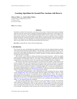 Learning Algorithms for Second