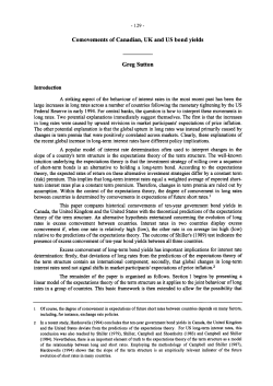 Comovements of Canadian, UK and US bond yields