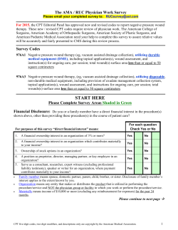 The AMA / RUC Physician Work Survey
