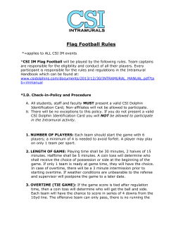 Flag Football Rules