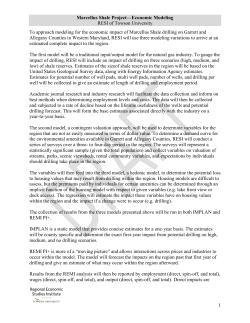 A description of the Economic Modeling that will be used