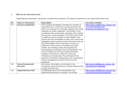 1. Who we are and what we do Organisational information