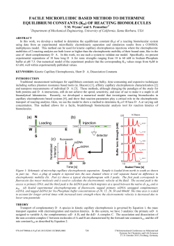 FACILE MICROFLUIDIC BASED METHOD TO DETERMINE