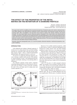 the effect of the properties of the metal matrix on the retention of a