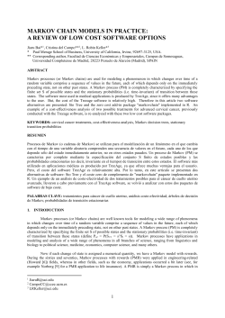 markov chain models in practice: a review of low cost software