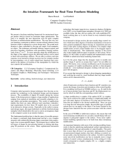 An Intuitive Framework for Real-Time Freeform Modeling