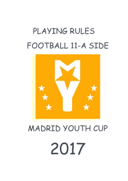 PLAYING RULES FOOTBALL 11