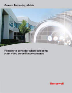 Camera Technology Guide-Factors to consider