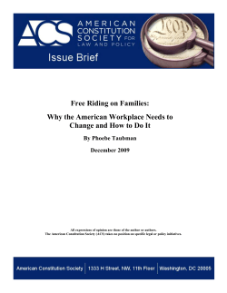 Free Riding on Families - American Constitution Society