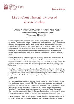 Life at Court Through the Eyes of Queen Caroline