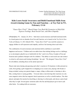 Guess How I Feel? Game Teaches Social