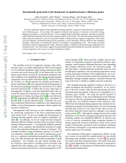 Dynamically generated cyclic dominance in spatial prisoner`s