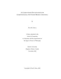 a games-based foundation for compositional software model
