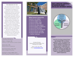 East Carolina University Interdisciplinary Oncology
