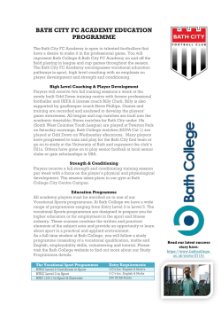 bath city fc academy education programme