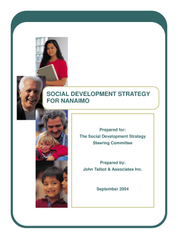 social development strategy for nanaimo
