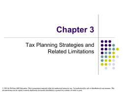 Limitations of Timing Strategies - McGraw