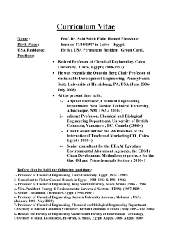 CURRICULUM VITAE