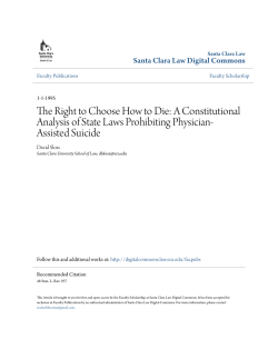 The Right to Choose How to Die: A Constitutional Analysis of State