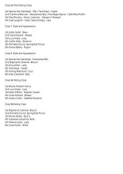 Class 6A Pairs Riding Class 1st Saoirse Van Denbeigh