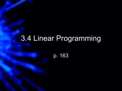 3.4 Linear Programming - Peoria Public Schools