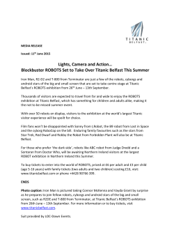 Lights, Camera and Action&hellip; Blockbuster ROBOTS Set to Take Over