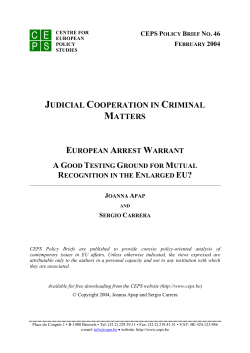 judicial cooperation in criminal matters