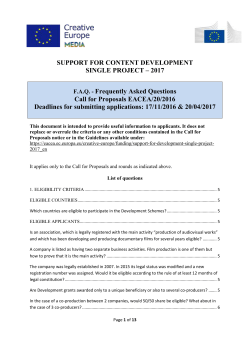 3. submission of proposals