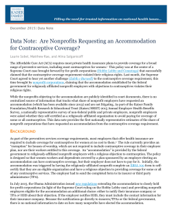 Data Note - Kaiser Family Foundation