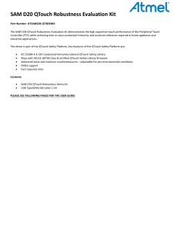 SAM D20 QTouch Robustness Evaluation Kit