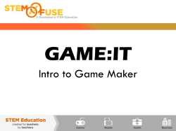 01 - Intro to Game Maker
