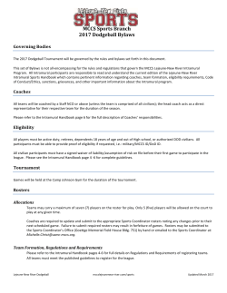 Bylaws - MCCS Lejeune