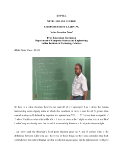 ENPTEL NPTEL ONLINE COURSE REINFORCEMENT LEARNING